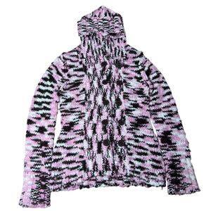 2000's Vintage TAKEOUT Double Breasted Sweater Pink Knit Size Large Women's